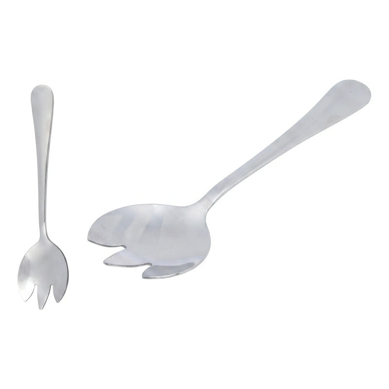 Pack De 2 Tenedores Para Ensalada De Acero Inoxidable Acero Inoxidable