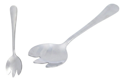 Pack De 2 Tenedores Para Ensalada De Acero Inoxidable Acero Inoxidable