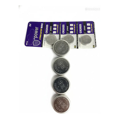 Pilas Botón Cr2025 Bateria De Litio 3v Blister De 5 Unidades