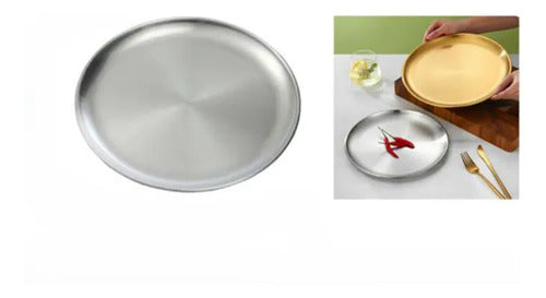 Pack 4 Platos Acero Inoxidable 17cm Cocina Acero Inoxidable Plato