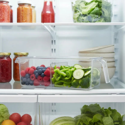 Caja Organizadora Para Refrigerador 9cmx28cmx9.5cm Transparente