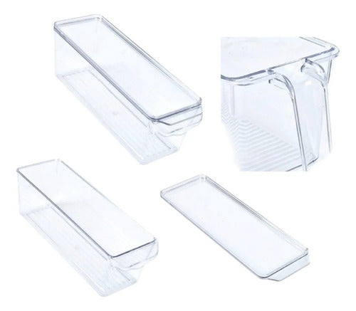 Caja Organizadora Para Refrigerador 9cmx28cmx9.5cm Transparente