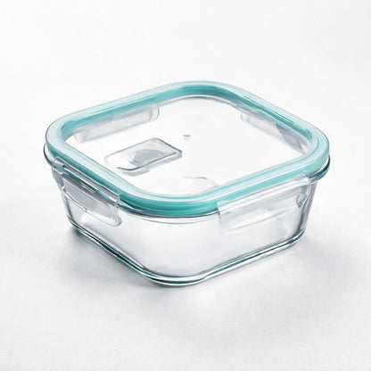 Set 3 Tupper Hermético Vidrio 800ml Transparente
