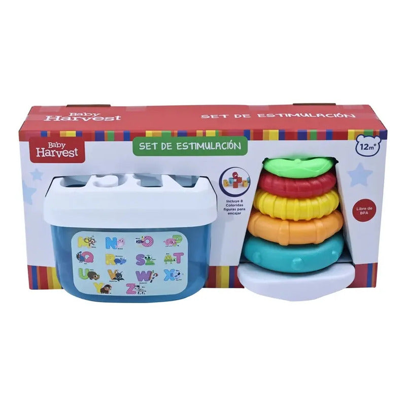 Junior Learning Set Include Stacking Rings & Bucket