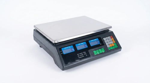 Pesa Balanza Digital Electronica 40kg Bascula De Precios Plateado