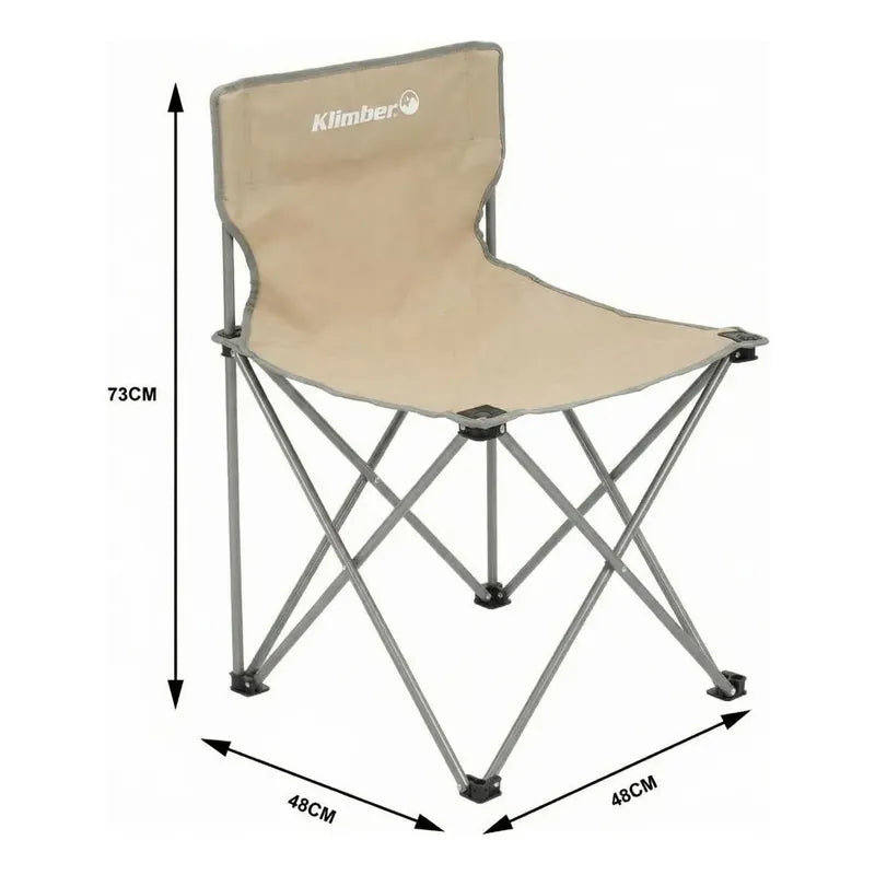 Silla Plegable 48x73x48 Cm Colores Surtidos Beige