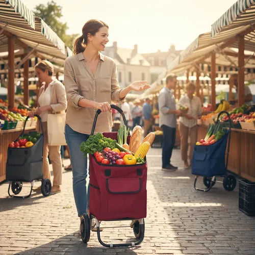 Carrito De Compras Plegable 55 Litros Carro Varios