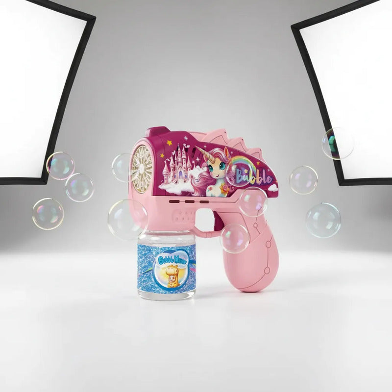 Pistola Burbuja Bubble Para Niñas Rosa