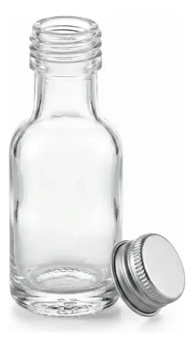Pack 24 Botellas De Vidrio Ideal Para Aceite O Esencias Transparente