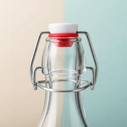 Pack 2 Botellas De Almacenamiento 1000ml Vidrio