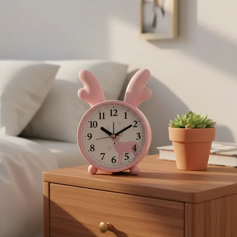 Reloj Despertador Para Niños Diseño Reno Varios