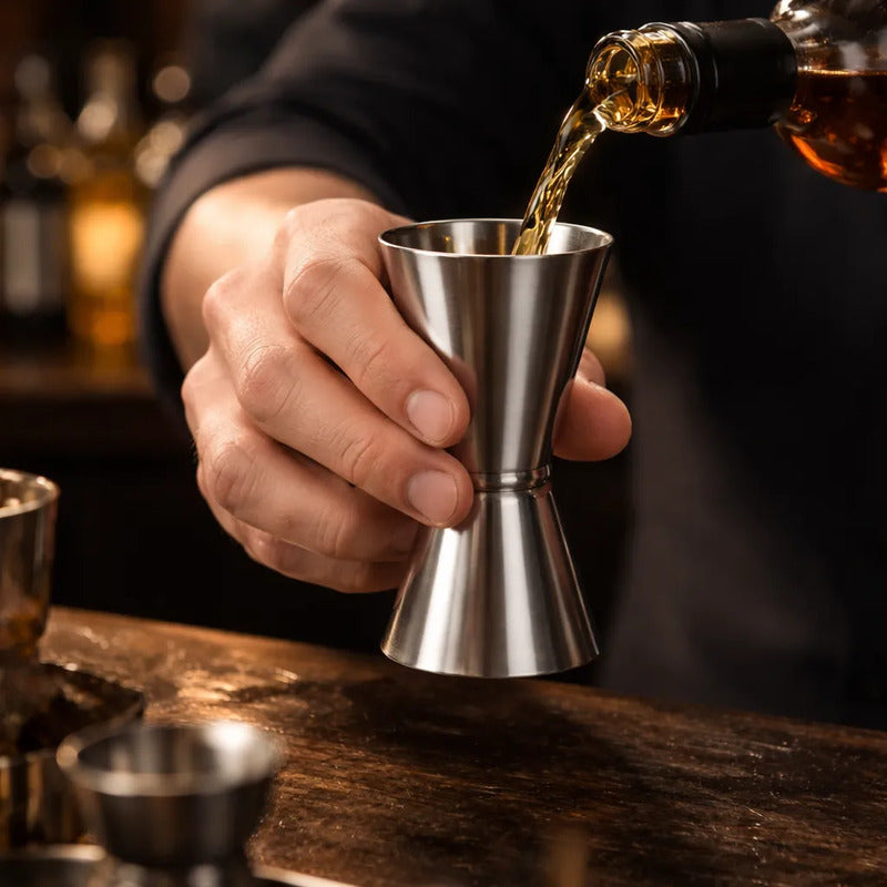 Jigger Medidor De Tragos 20/40 Ml, Acero Inoxidable Acero Inoxidable