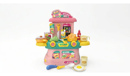 Cocina De Juguete Chef Infantil Mochila Rosa