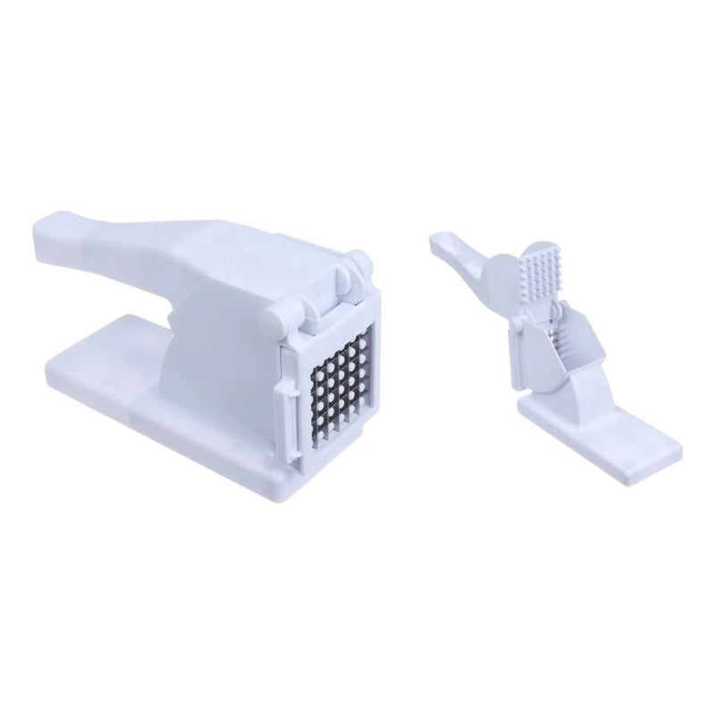 Cortador Picador De Papas Fritas Material Acero Inoxidable Blanco