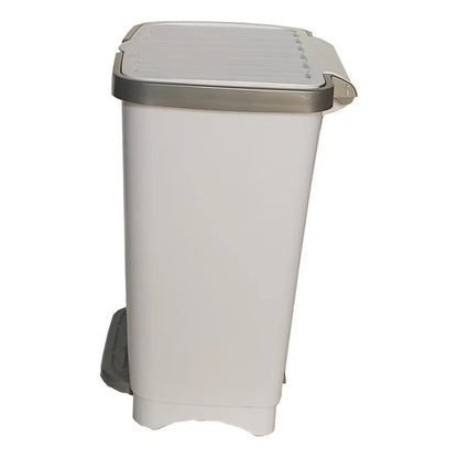 Basurero De Pedal 25 Litros Kleine Blanco