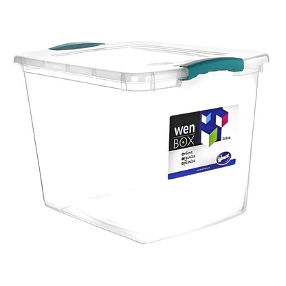 Caja Organizadora 28 Lts Caja Multiusos Transparente Transparente