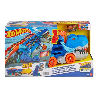 Camión Transportador Multicolor T-rex Ultimate Hot Wheels City Mattel