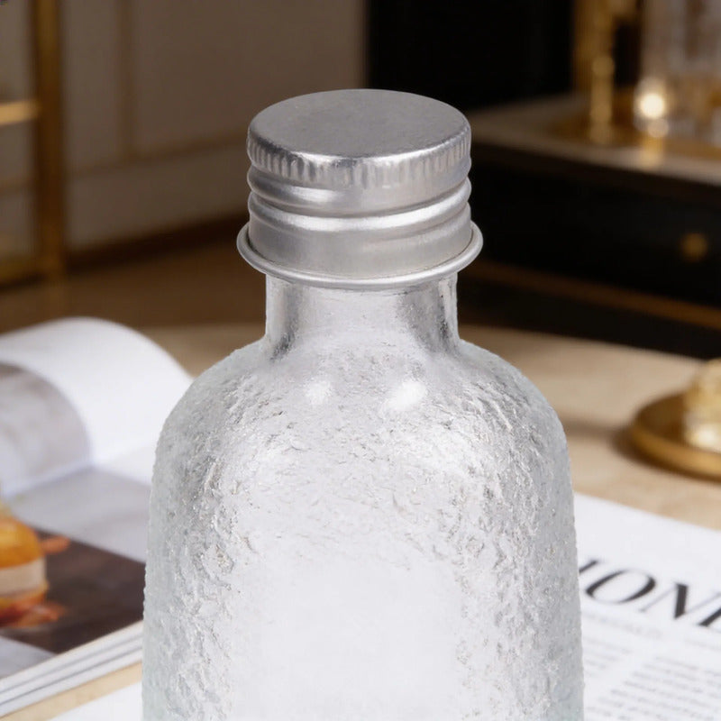 Pack 12 Botellas De Vidrio 50ml Tapa Aluminio Vidrio