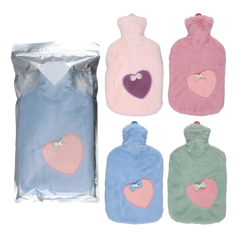 Guatero Con Funda Polar De Diseños Bolsa Agua Caliente 2lts