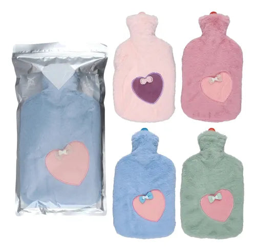 Guatero Con Funda Polar De Diseños Bolsa Agua Caliente 2lts