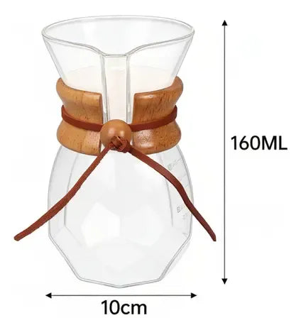 Cafetera Chemex 400ml Con Collar De Madera Blanco