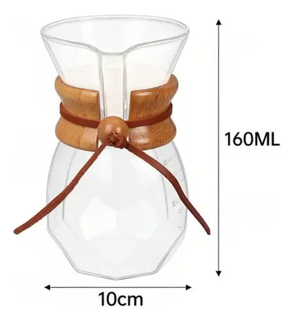 Cafetera Chemex 400ml Con Collar De Madera Blanco