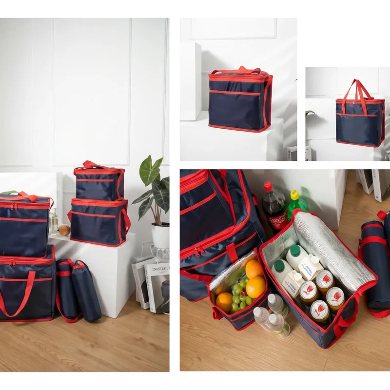 Bolso Térmico Cooler 25l Comida Bebidas Picnic Azul Oscuro