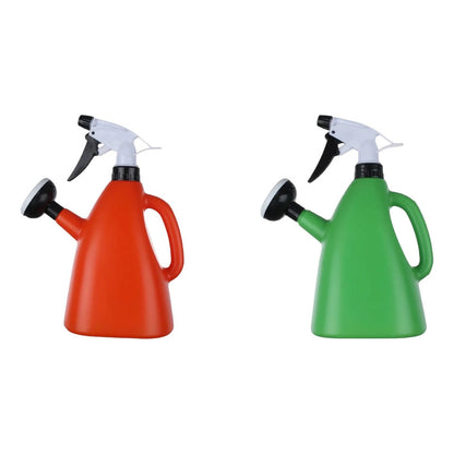 Pack 2 Regadera Plantas 400ml Dosificador Riego Jardín Inter Naranja Y Verde