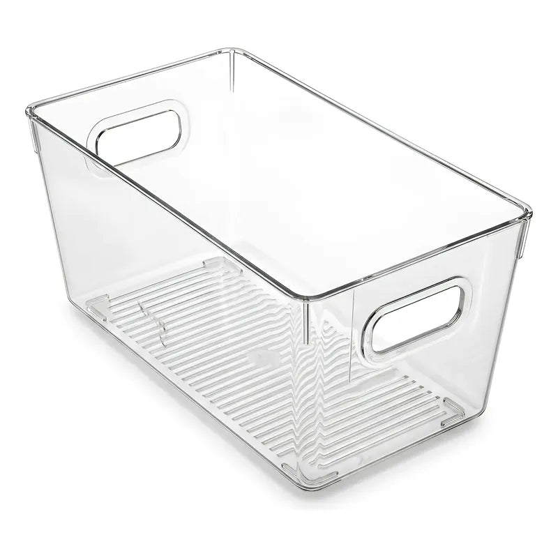 Caja Organizadora Refrigerador 29cm Transparente Apilable Mu Transparente