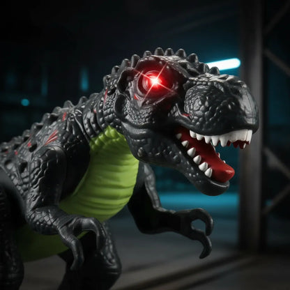 Dinosaurio T-rex Juguete Multifunción Luz , Sonido Dinosaurio Verde Musgo