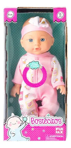 Muñeca Bostecitos Babydoll 4 Sonidos 30cm