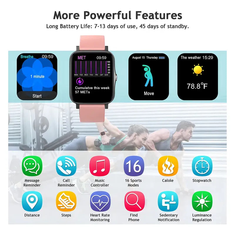 Reloj Inteligente 1.7 Para Telfonos Android, Compati