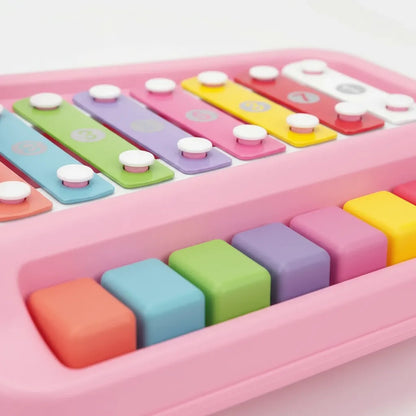 Xilófono Clásico Multicolor Juguete Dinosaurio Rosa