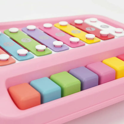 Xilófono Clásico Multicolor Juguete Dinosaurio Rosa