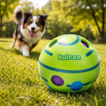 Juguete Para Perro Pelota Con Sonido 14 Cm Kulcan Verde Claro
