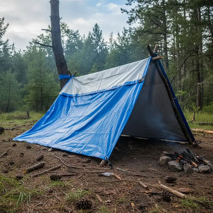Cubre Piso Para Carpas Azul 3x4mts Azul