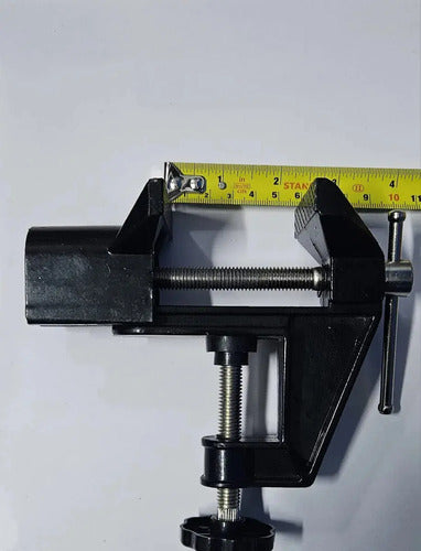 Prensa Tornillo Giratorio De Mesa Morzada 50mm Negro