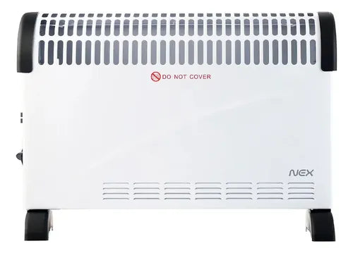 Convector Eléctrico Nex 1800w Con Timer Y Termostato Blanco Blanco