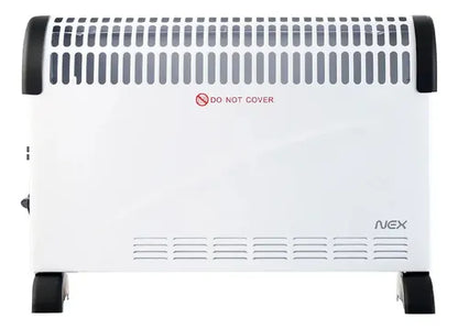 Convector Eléctrico Nex 1800w Con Timer Y Termostato Blanco Blanco