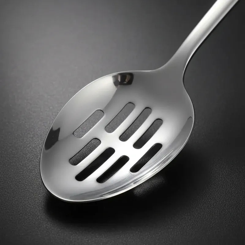Cuchara Para Servir De Acero Inoxidable Cucharas Ranuradas Acero Inoxidable