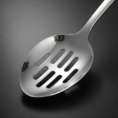 Cuchara Para Servir De Acero Inoxidable Cucharas Ranuradas Acero Inoxidable