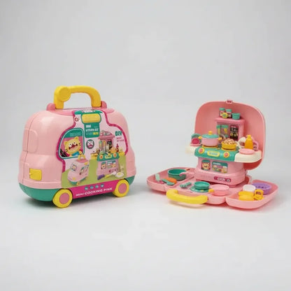 Cocina De Juguete Chef Infantil Mochila Rosa