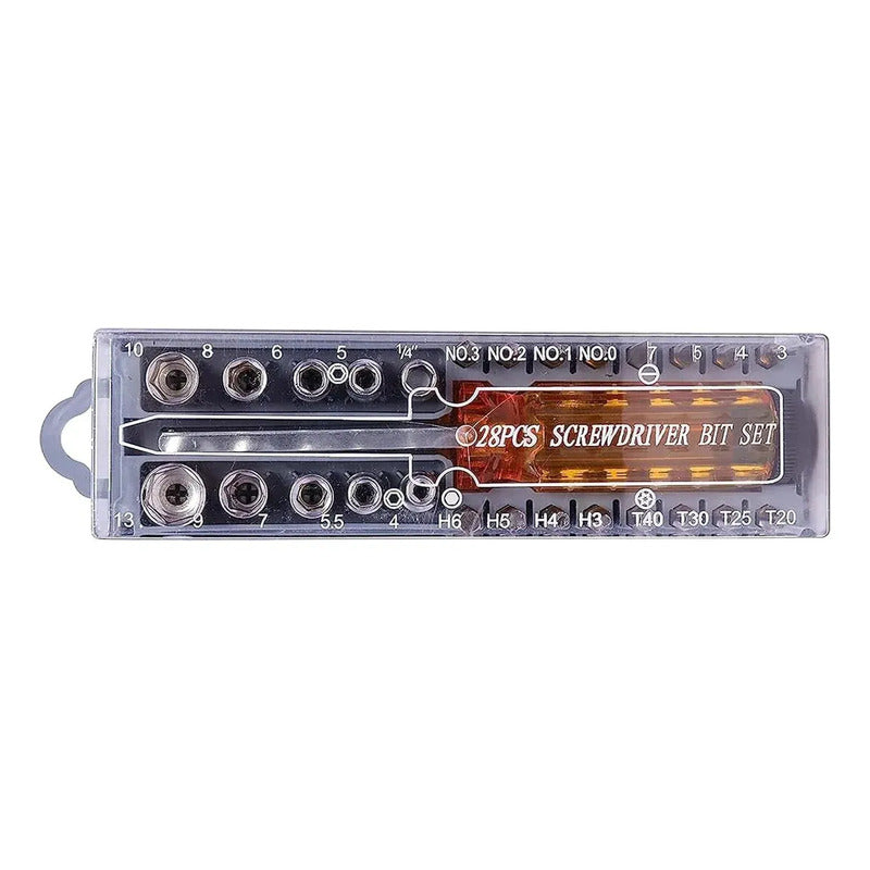 Set Destornillador Y Dados 28 Piezas