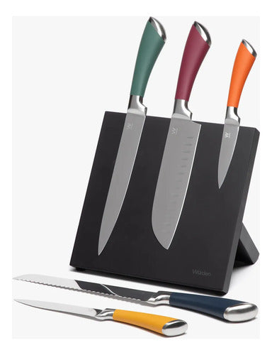Set De Cuchillos 5 Piezas Magnetico Vario