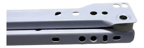 Pack 2 Corredera O Riel Blanco Para Cajón 30 Cm Blanco