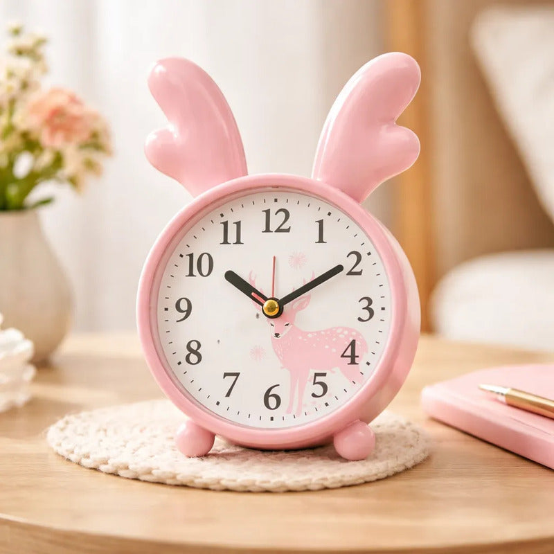 Reloj Despertador Para Niños Diseño Reno Varios