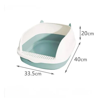 Arenero Para Gato Bandeja Sanitaria 40x33 Con Borde Antiderr