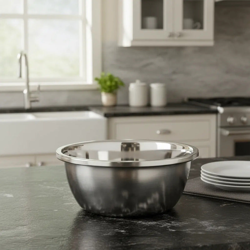 Bowl Tazón Profundo 28cm Acero Inoxidable Cocina Acero Inoxidable