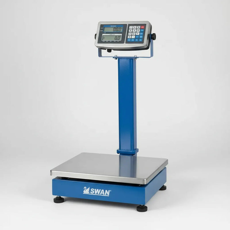 Báscula Eléctrica De Plataforma - Capacidad De 300 Kg Azul
