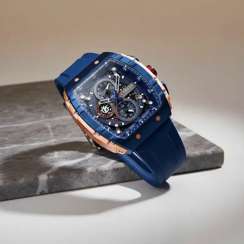 Reloj Curren Dep-estilo Hombre- Silicona Analógico